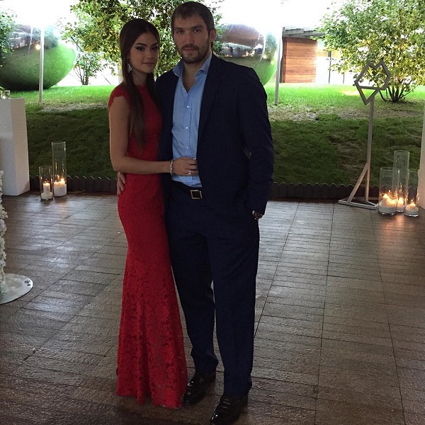 Alexander Ovechkin et Anastasia Shubskaya